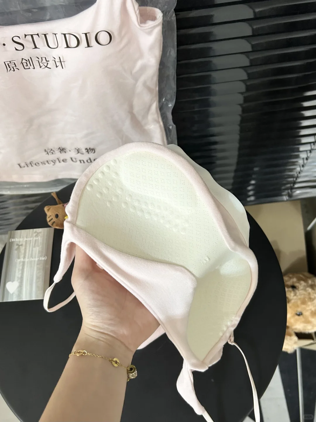 我滴马‼️水灵灵的买到了粉粉温柔小吊带💕