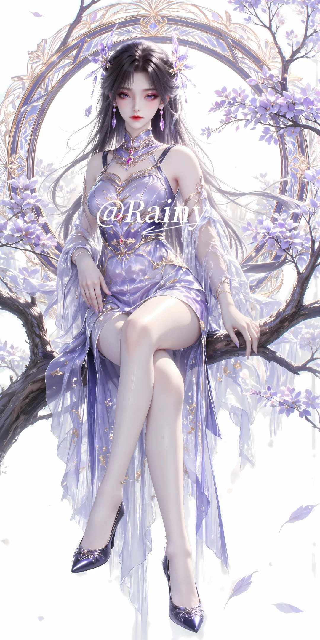 紫系女神7｜燕倾城，忧郁紫