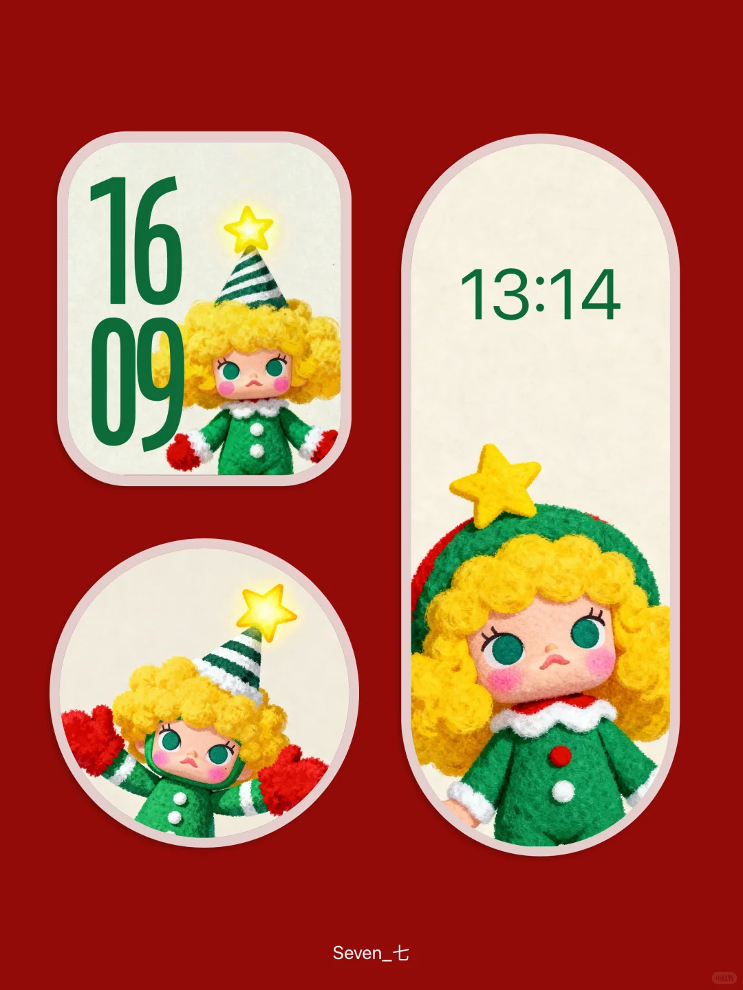 molly古早小众壁纸🎄老电影里的圣诞穿搭