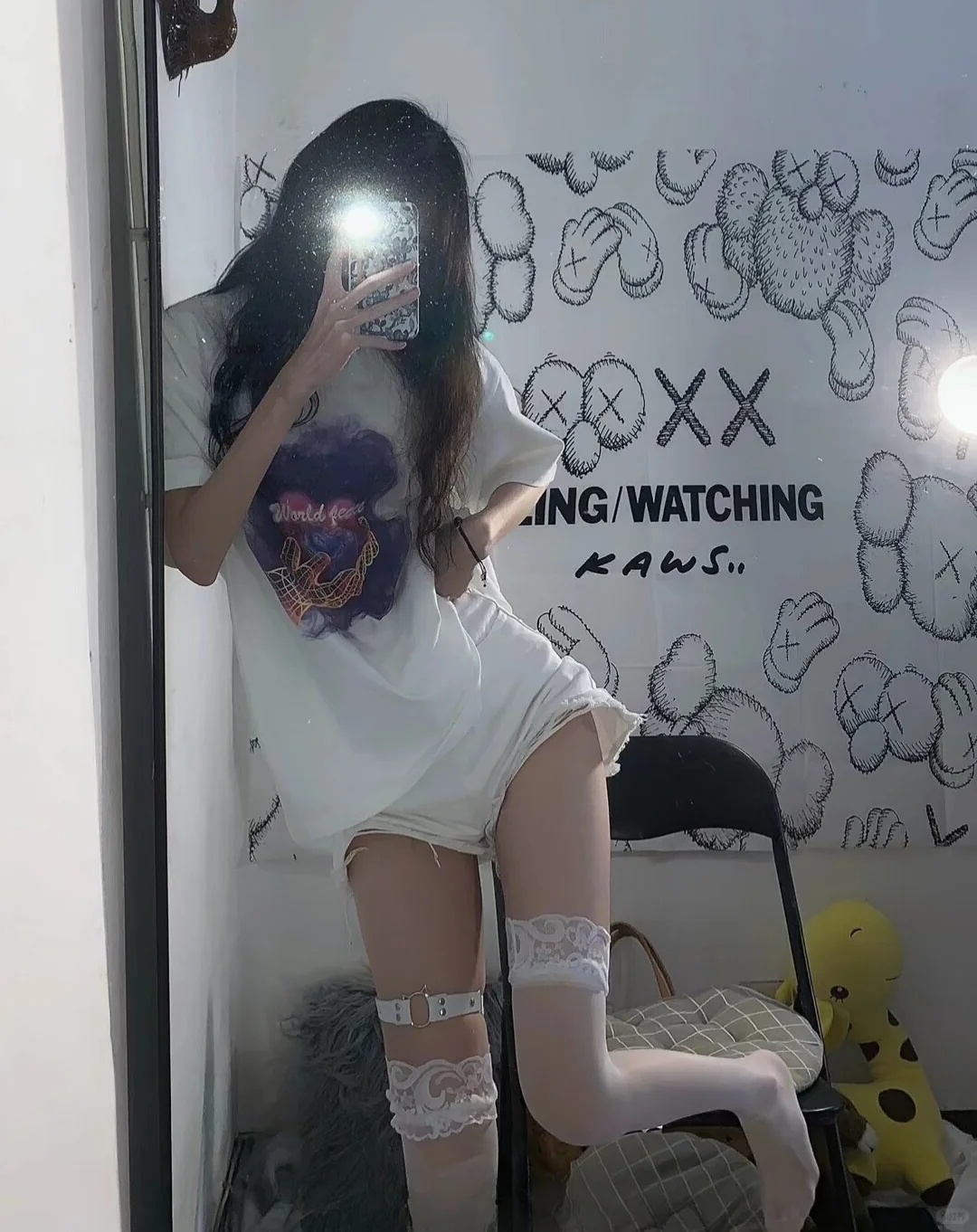 #辣妹白丝 #超薄丝袜 #氛围感穿搭