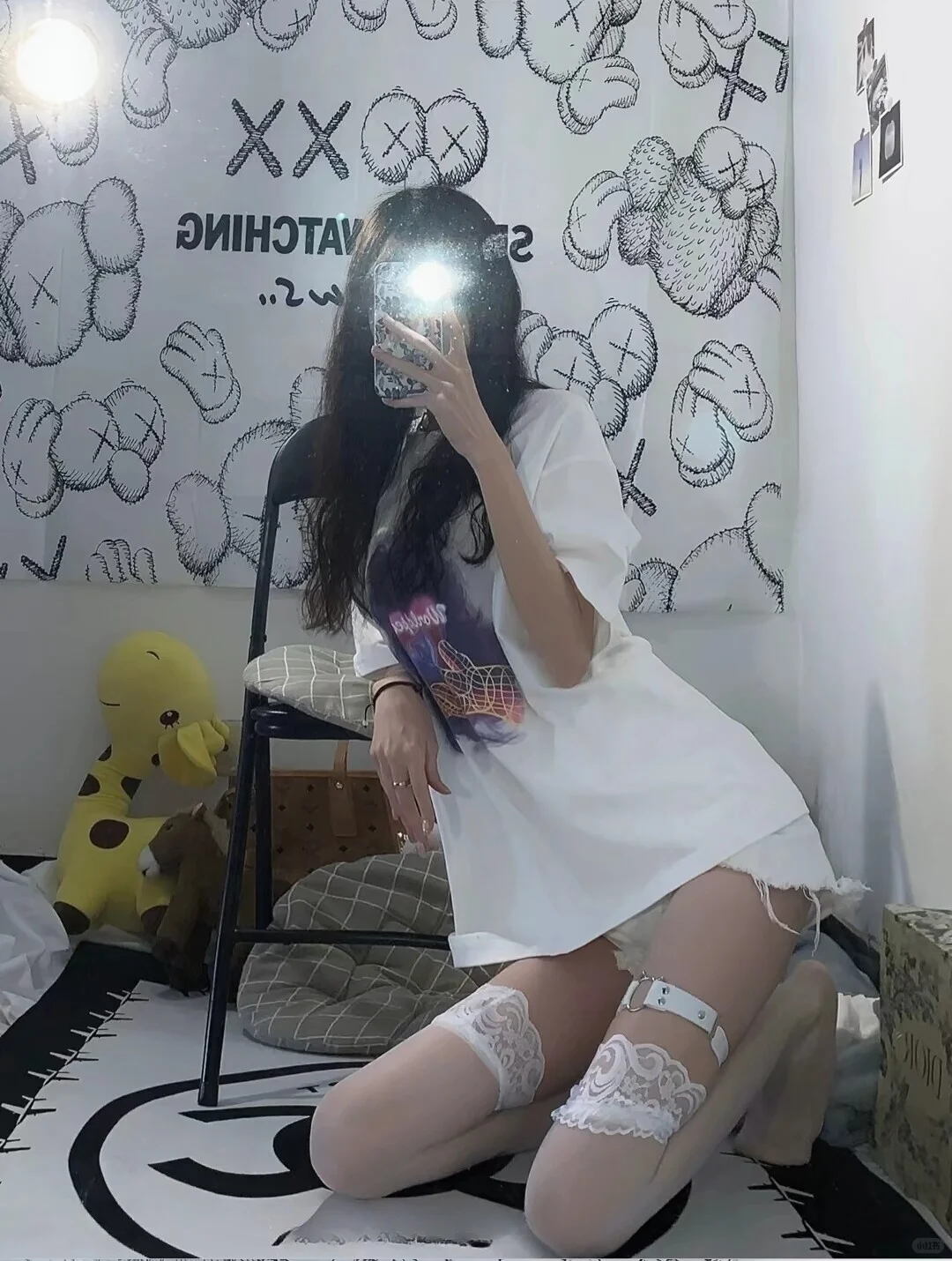 #辣妹白丝 #超薄丝袜 #氛围感穿搭