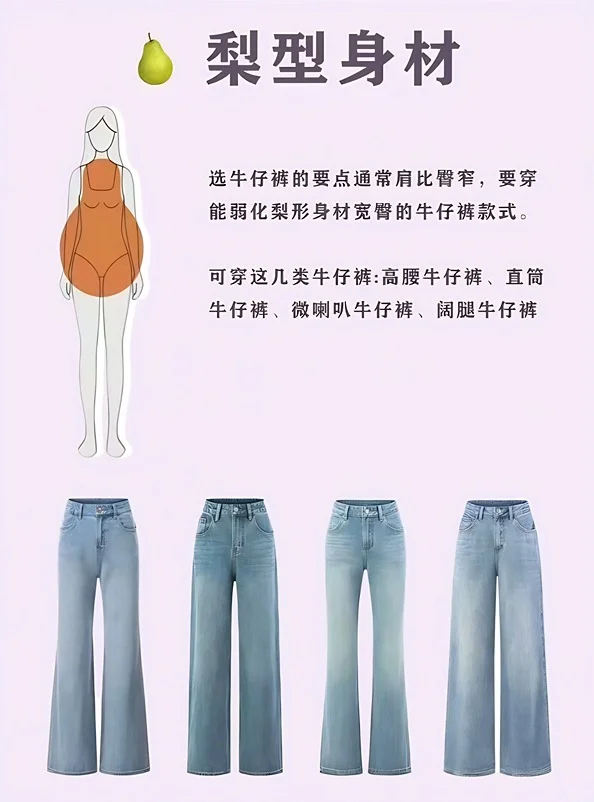你知道自己的身材适合穿什么牛仔裤吗？