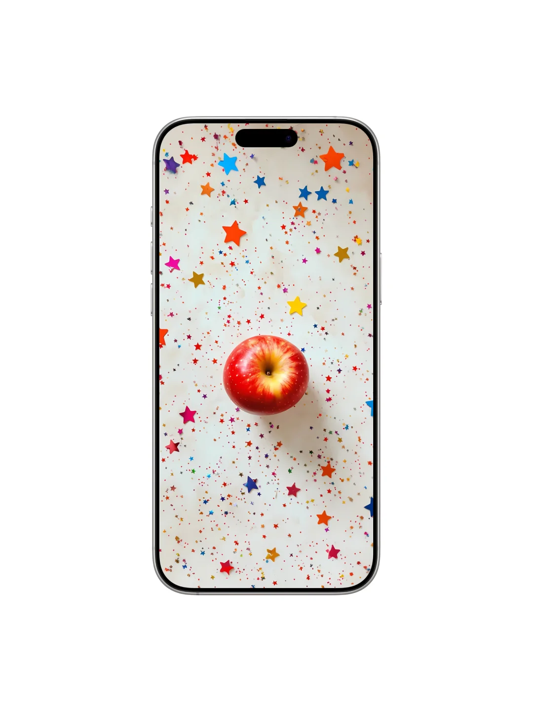 “苹果与彩虹的甜蜜邂逅”