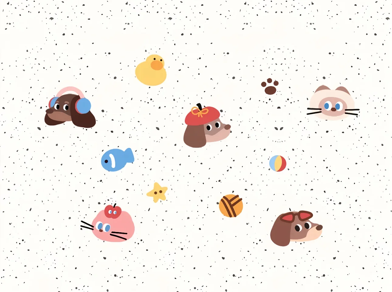 腊肠狗|电脑ipad壁纸套图✨