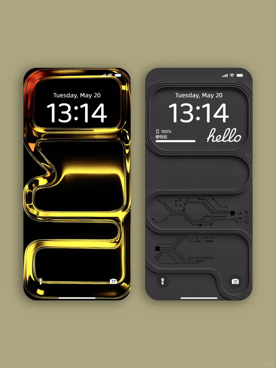 创意iPhone锁屏壁纸