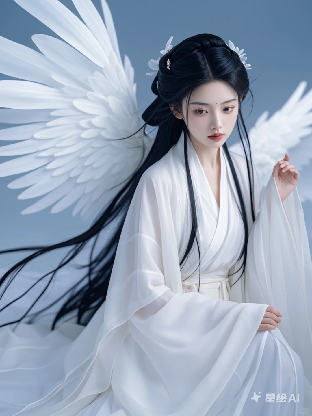 黑发天使｜数字写真