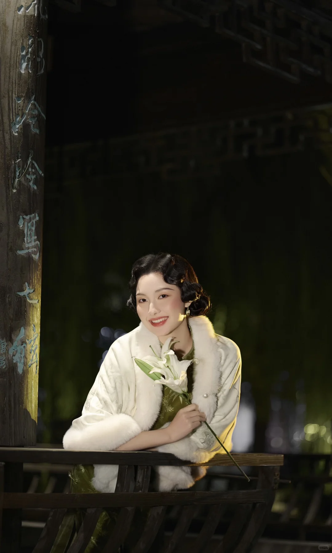 在江南写上一封信名为：青春《旗袍夜影》