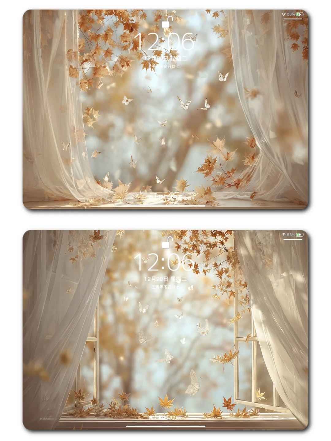 iPad壁纸｜窗外的枫🍁｜6