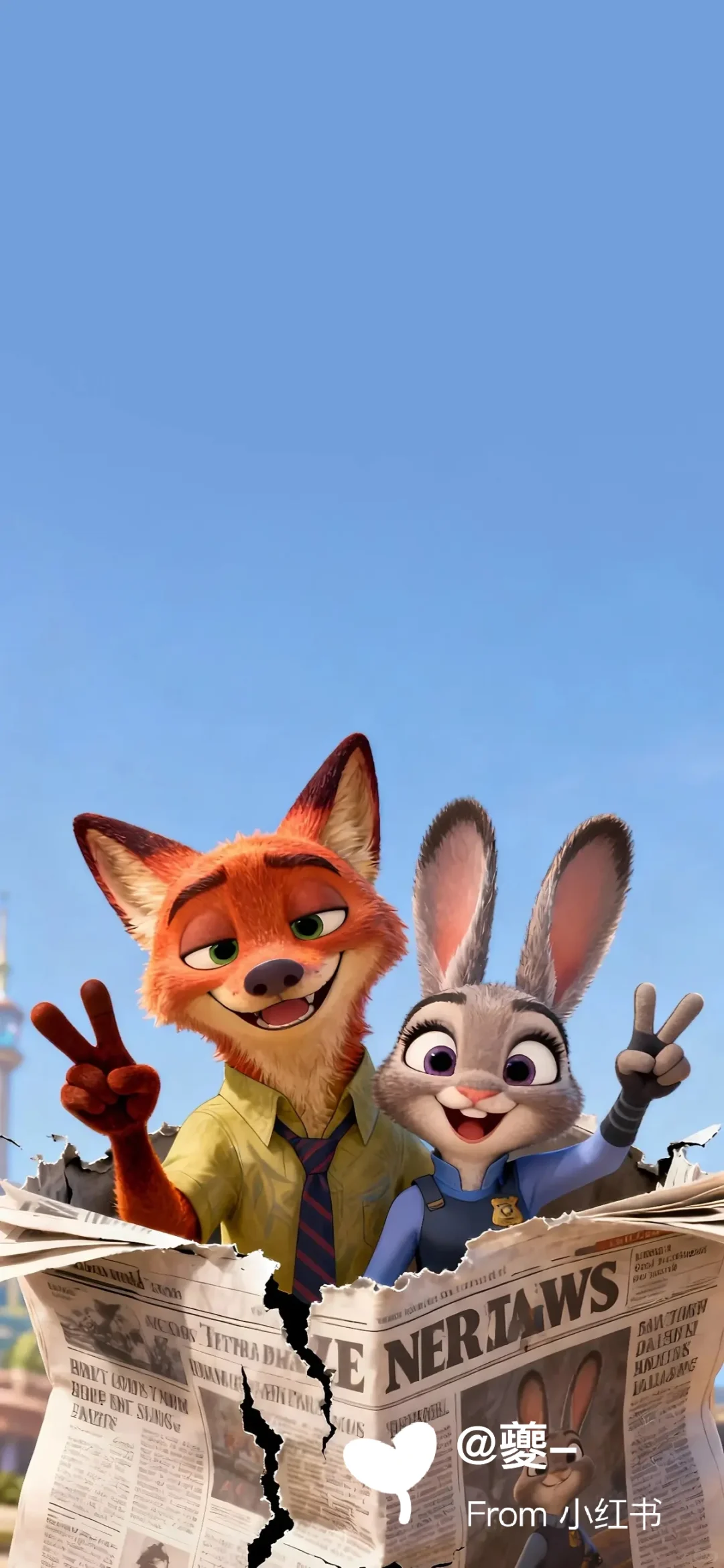 11.13 朱迪尼克3D冲破报纸手机平板壁纸