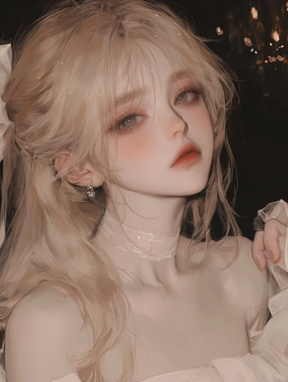 AI跑图分享｜礼服金发女