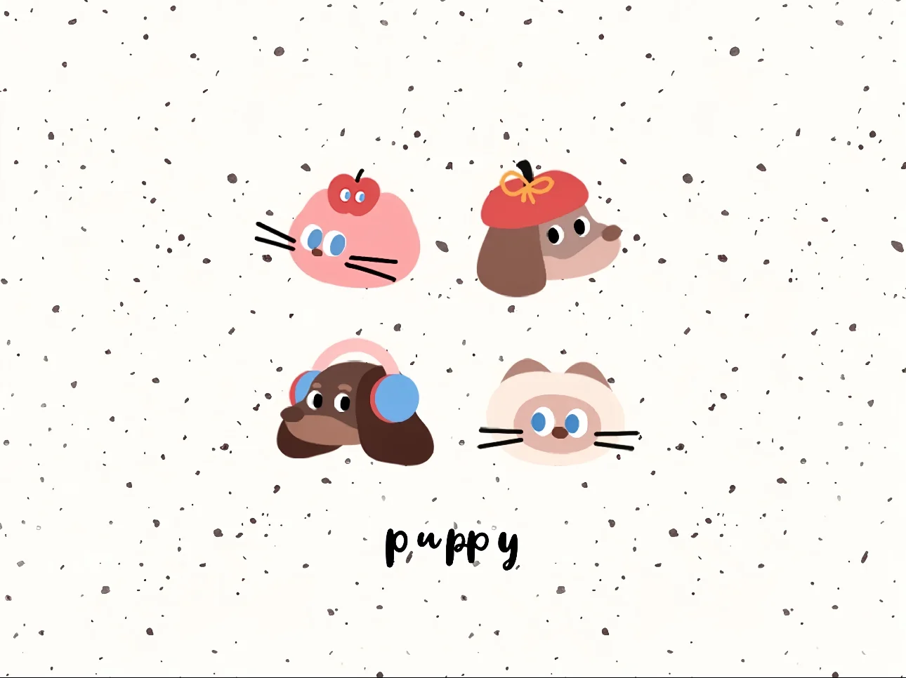 腊肠狗|电脑ipad壁纸套图✨