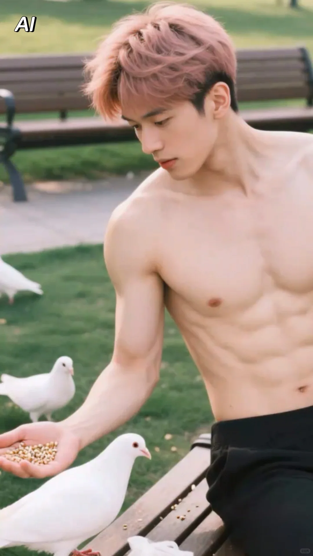 帅气如糖，给生活加点甜，时尚AI型男