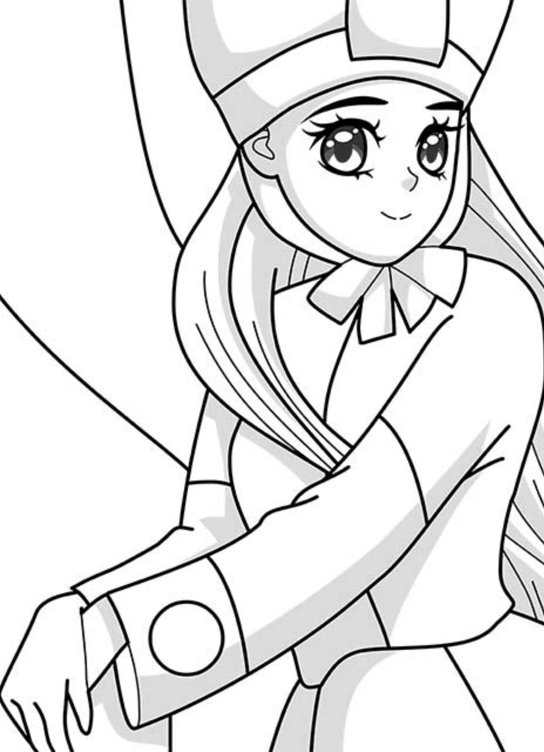 简笔画-美女系列2