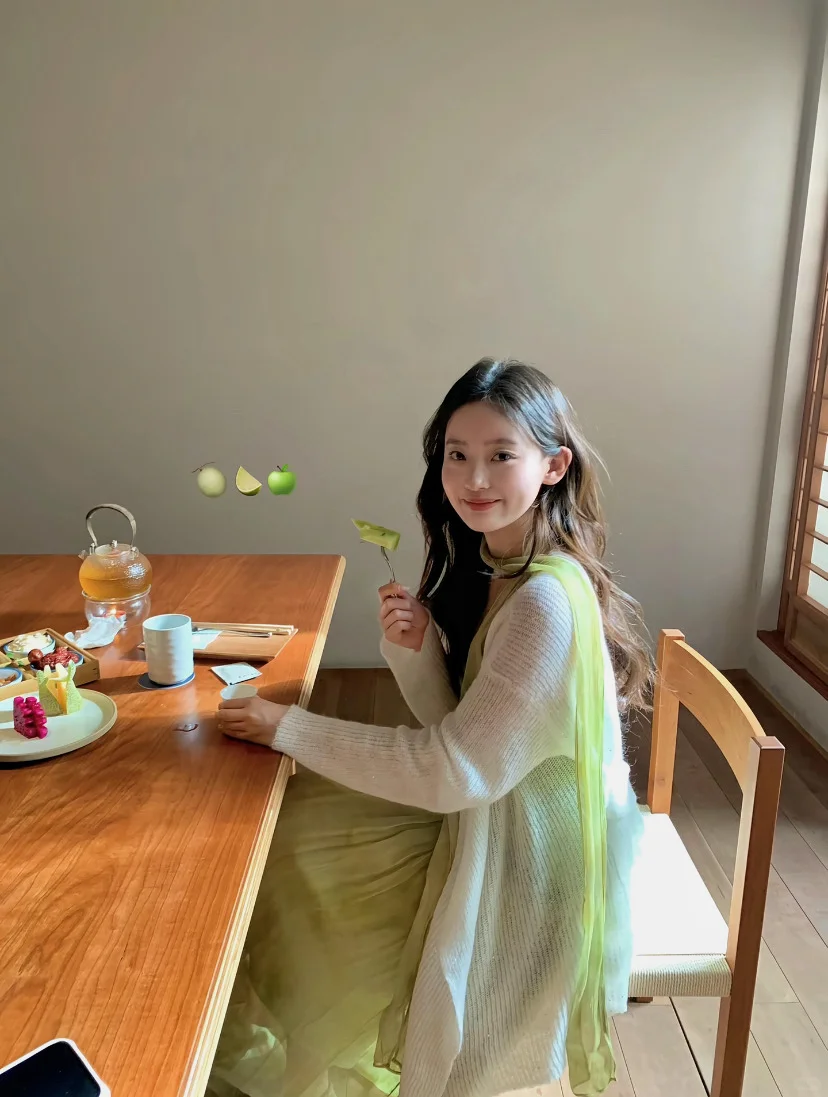 ❗️❗️这一套绿色裙子是真的很仙女！🍃