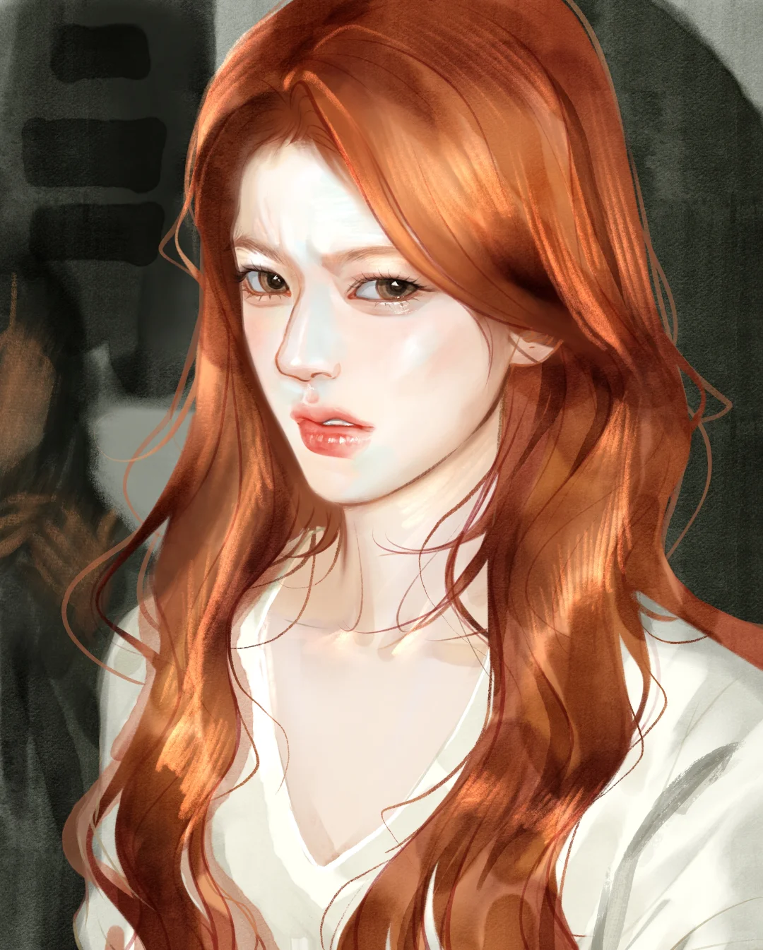 美人嗔怒 露思真太美啦