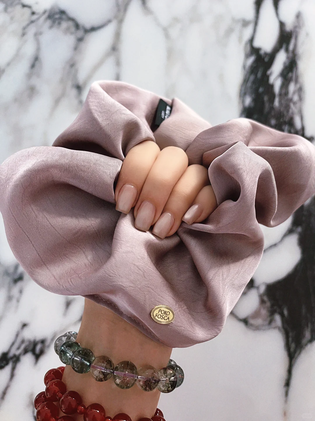 女神必备的一款发圈，紫色法式