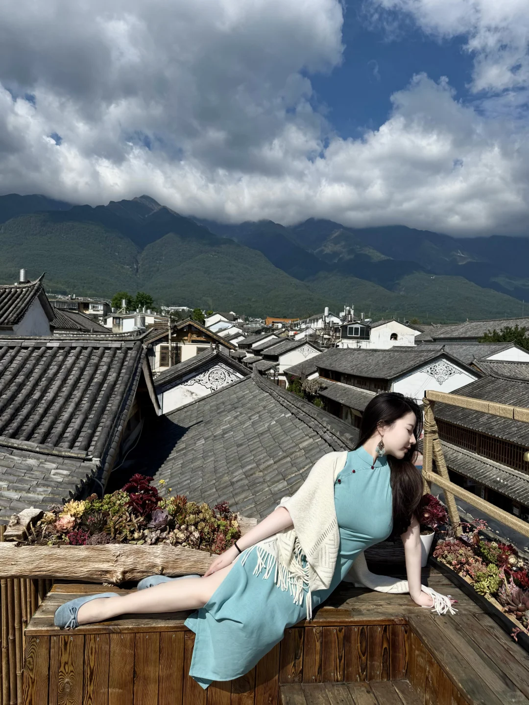在大理古镇拍旗袍真好拍！📷