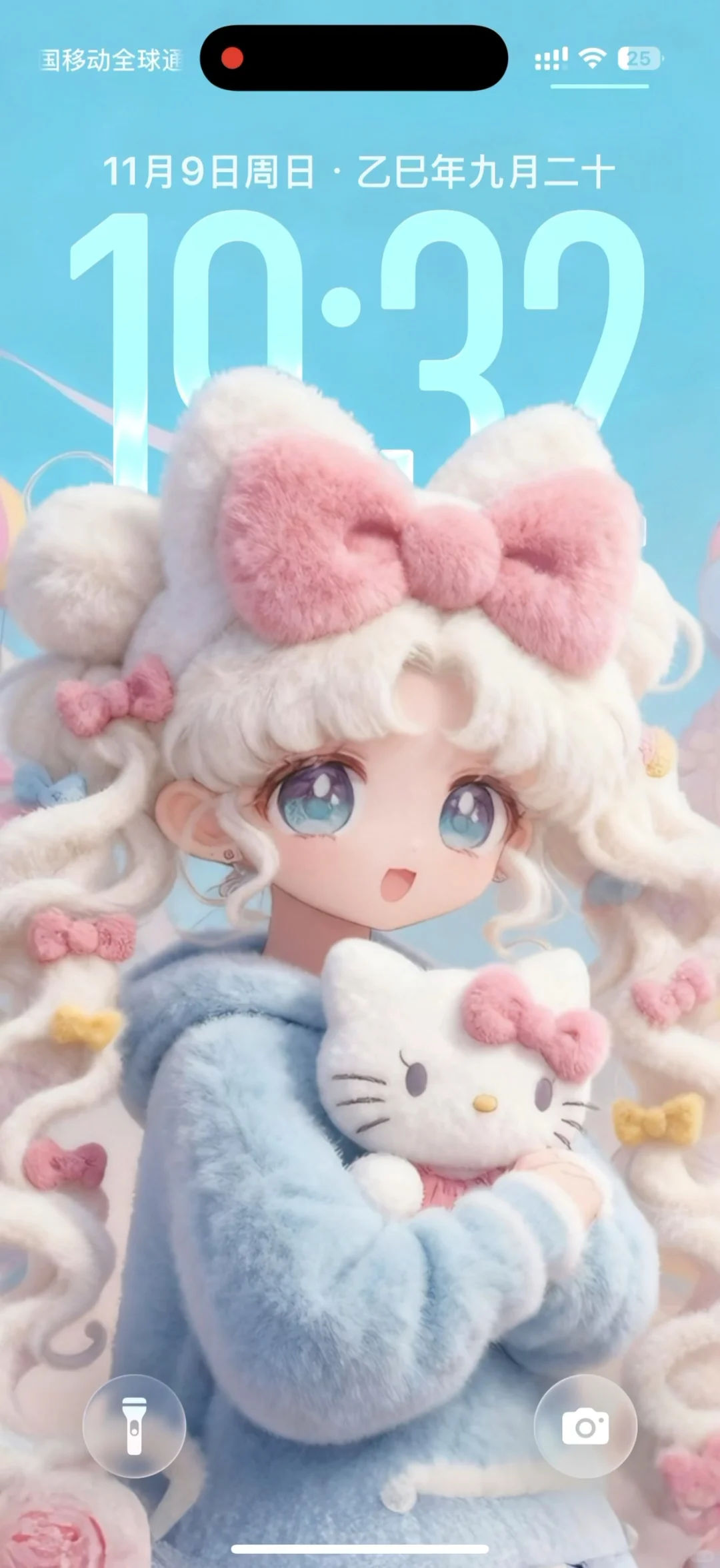 毛绒绒のKitty女孩｜🎀月野兔｜毛茸茸壁纸✨✨