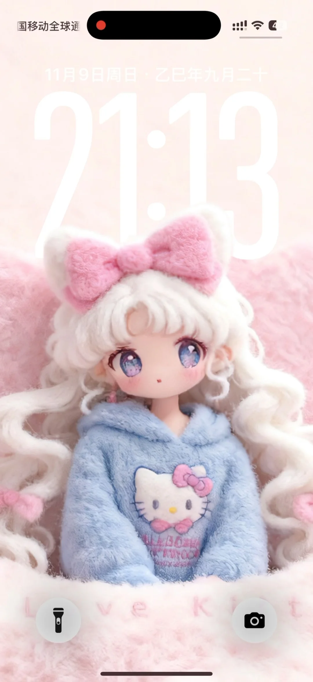 毛绒绒のKitty女孩｜🎀月野兔｜毛茸茸壁纸✨✨