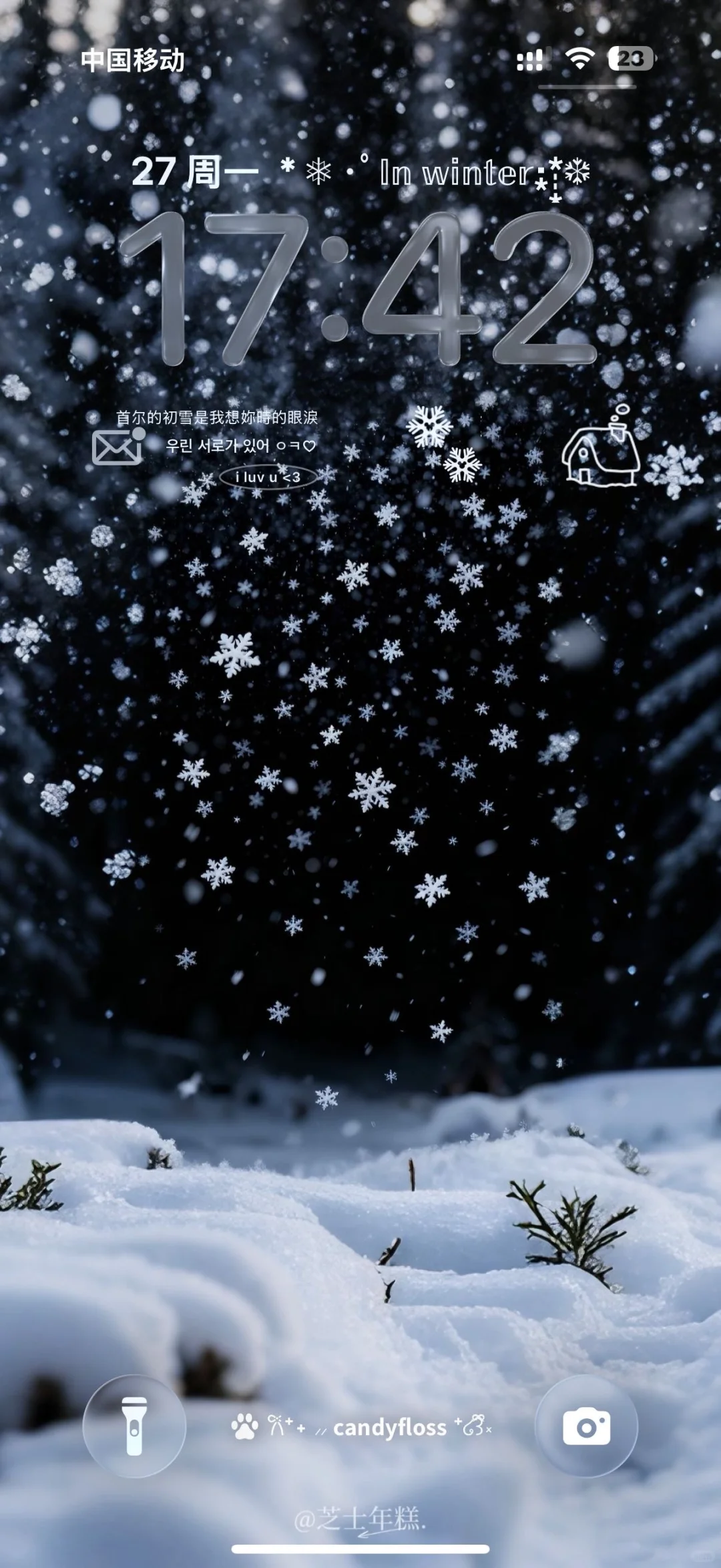 冬日深色系雪景壁纸❄️❄️