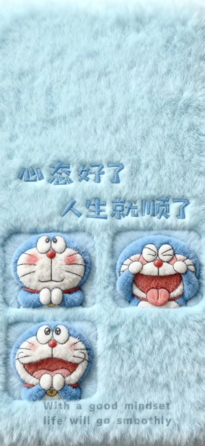 哆啦A梦毛绒绒壁纸～