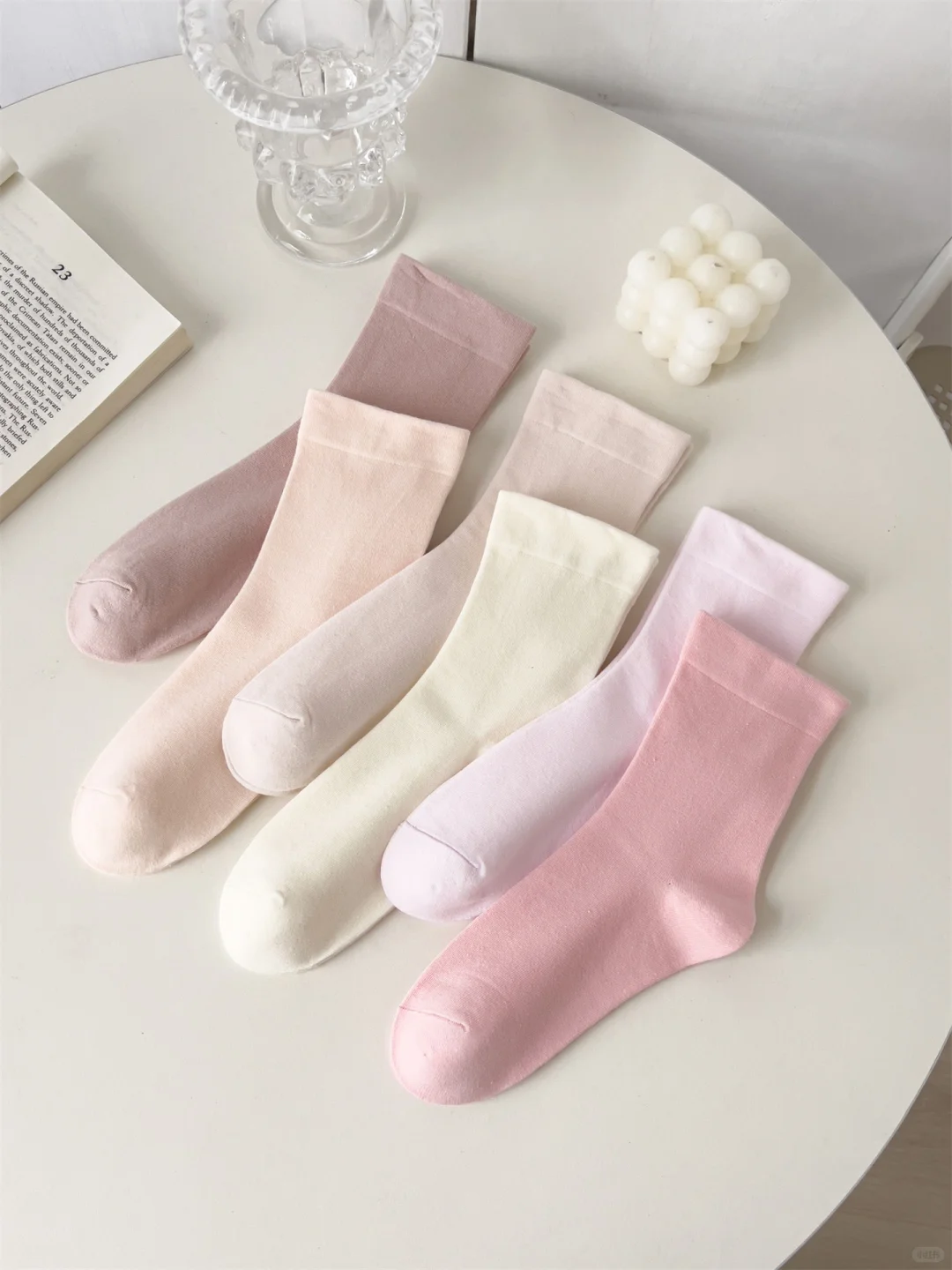 粉色的袜子真的很可爱！🎀