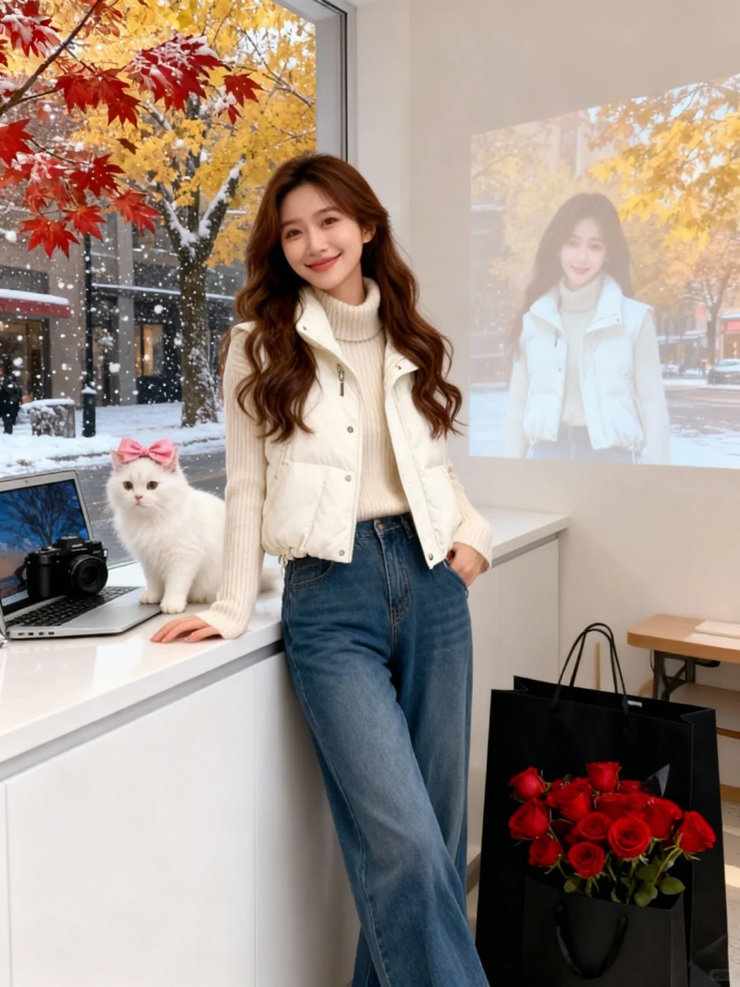 创意图片｜高品质马甲，百搭白配