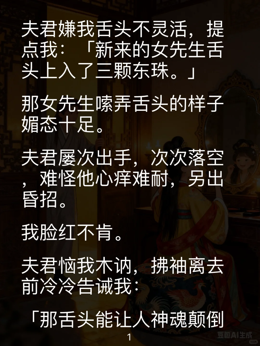 夫君嫌我舌笨，却迷上女先生的