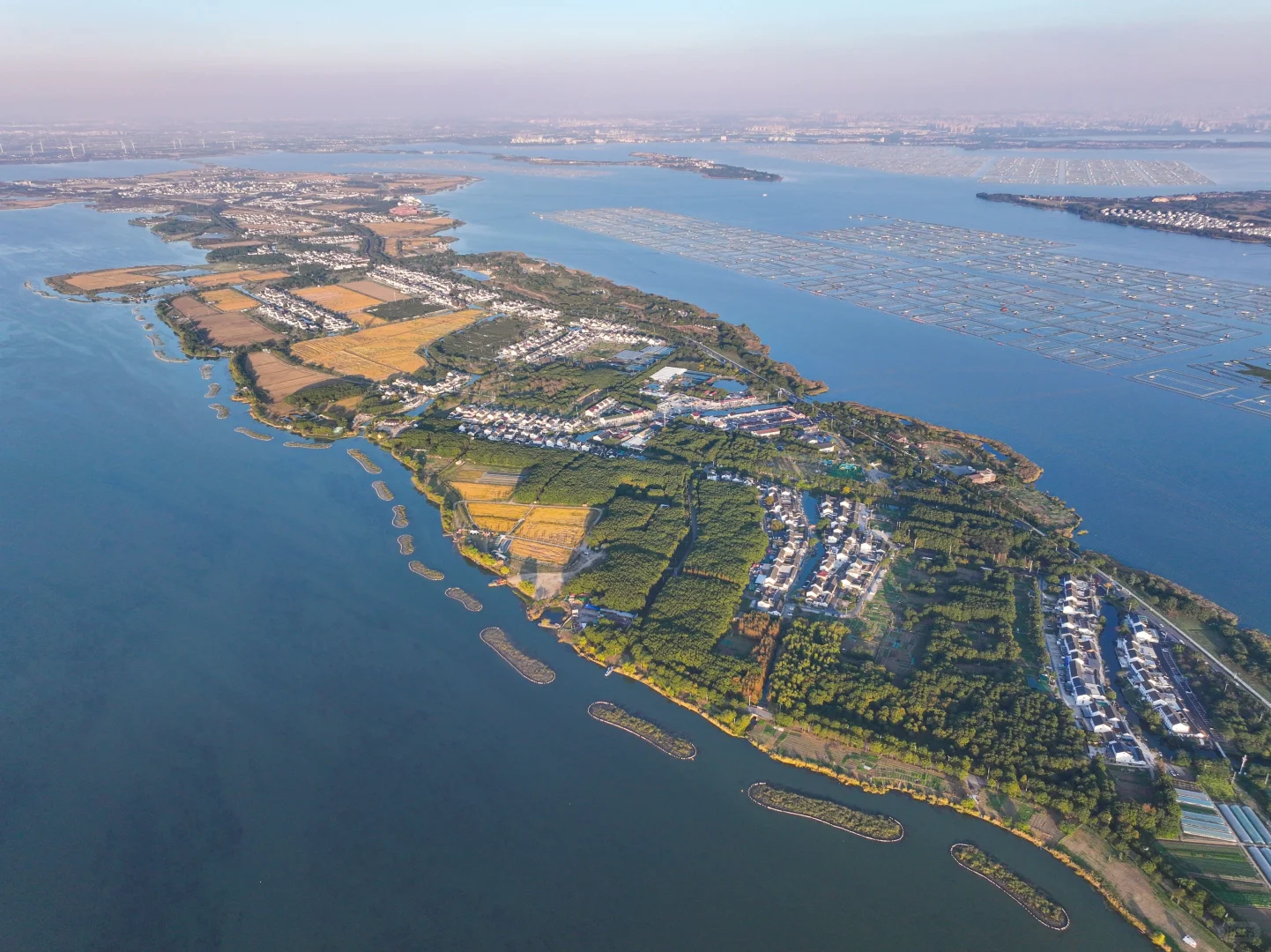 你知道吗？阳澄湖有个“美人腿”半岛