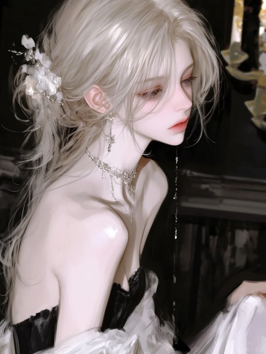 AI跑图分享｜礼服金发女