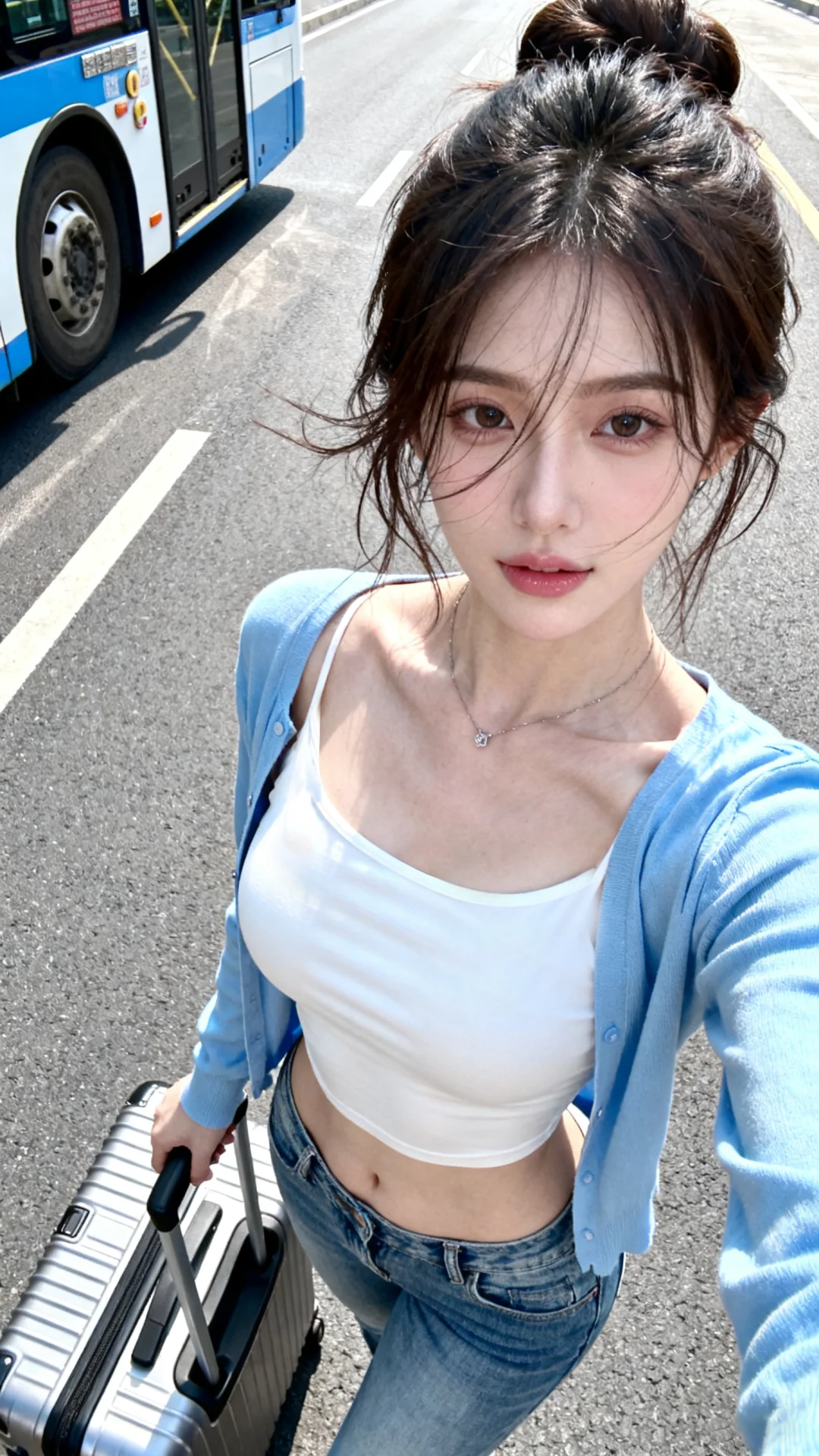 AI模拟旅行自拍