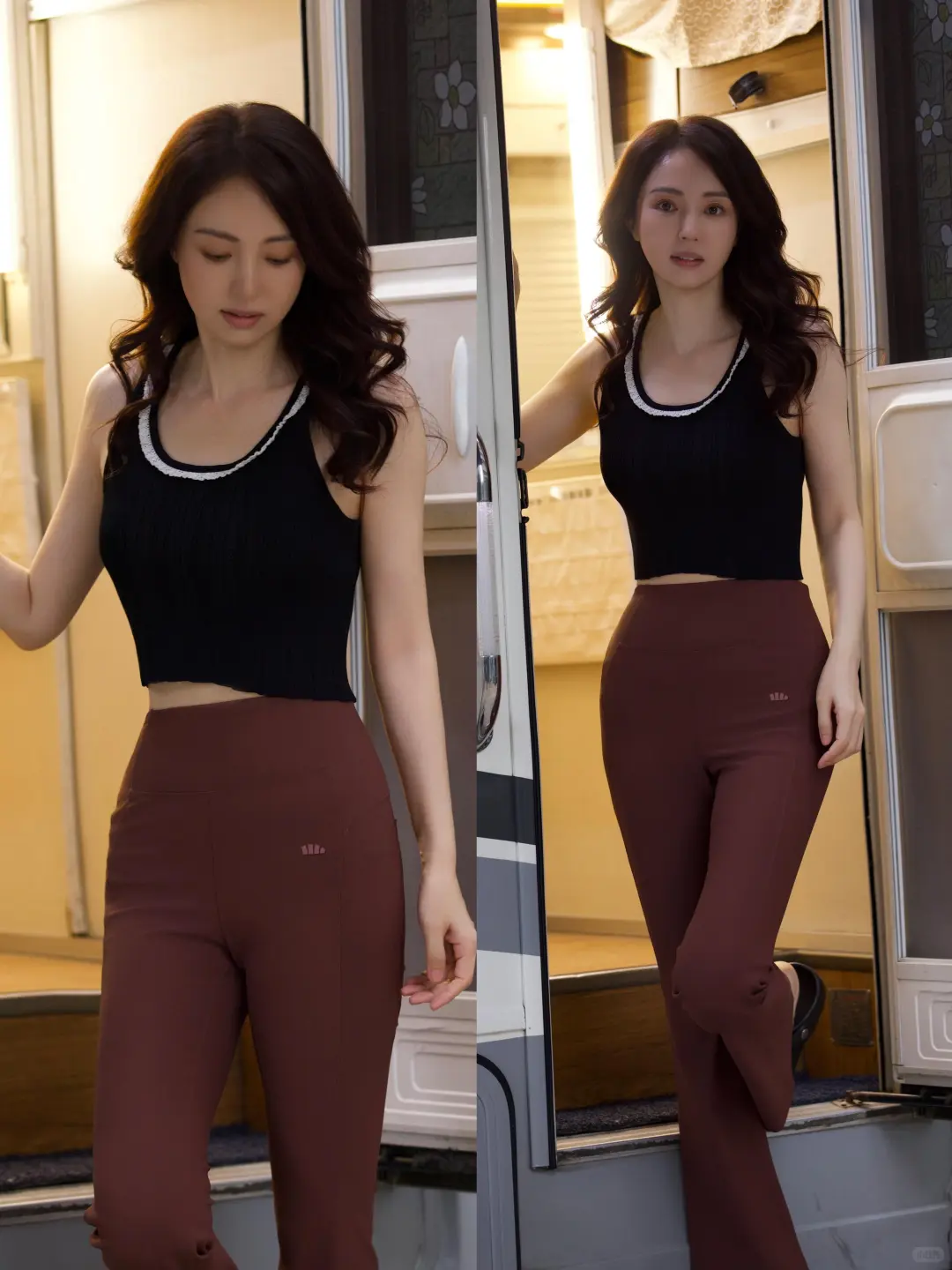 什么裤子能穿出女明星的这种腰臀比啊？