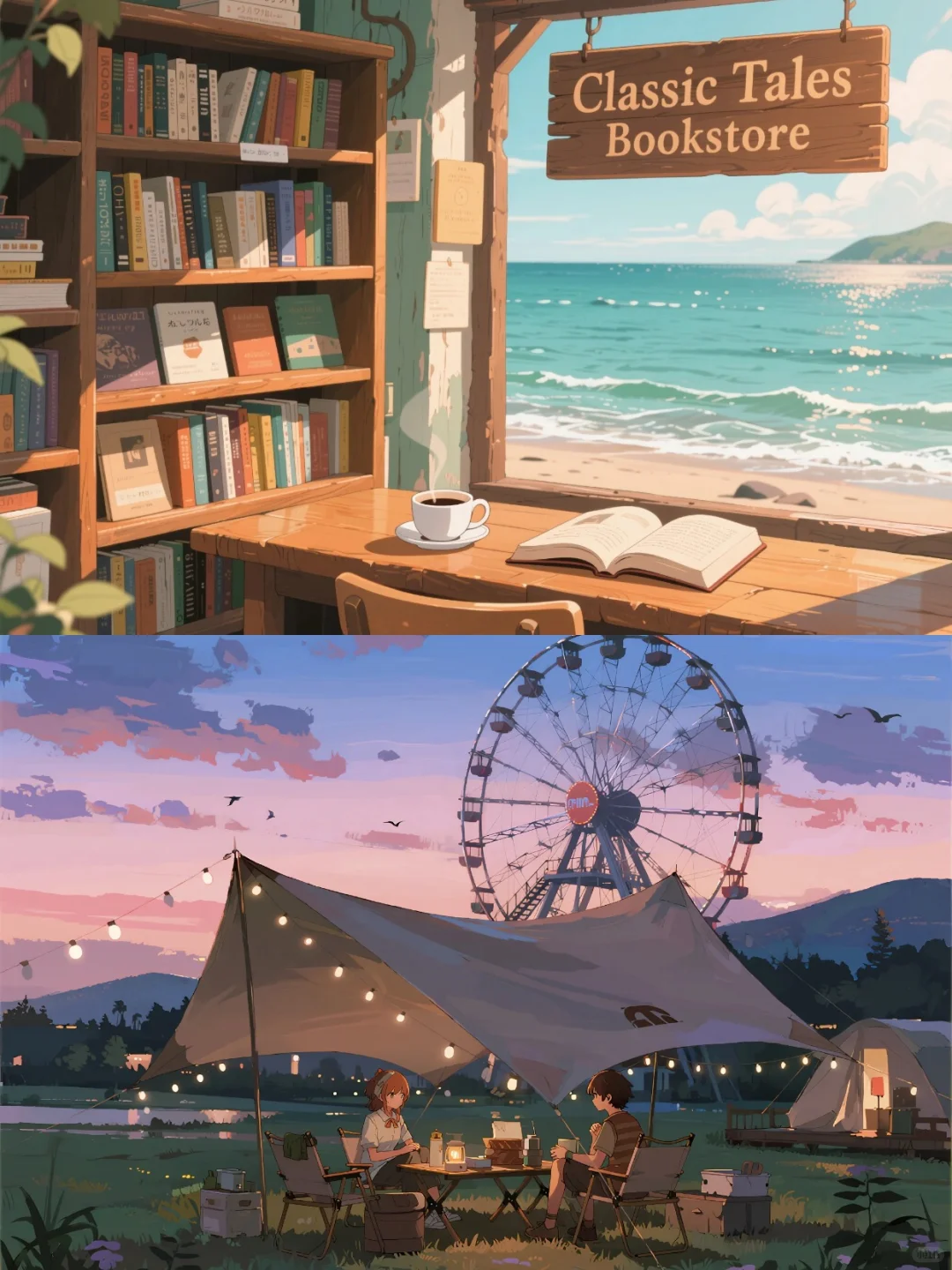 平板壁纸｜动漫幻想的温馨世界（内含福利）