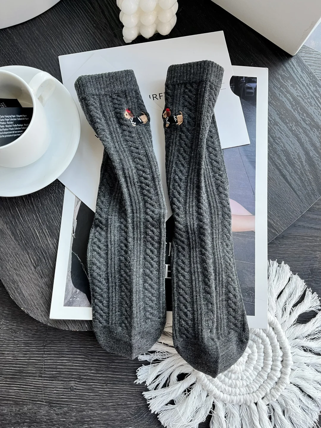 简约高级感｜烟灰色无骨袜承包秋冬ins风穿搭