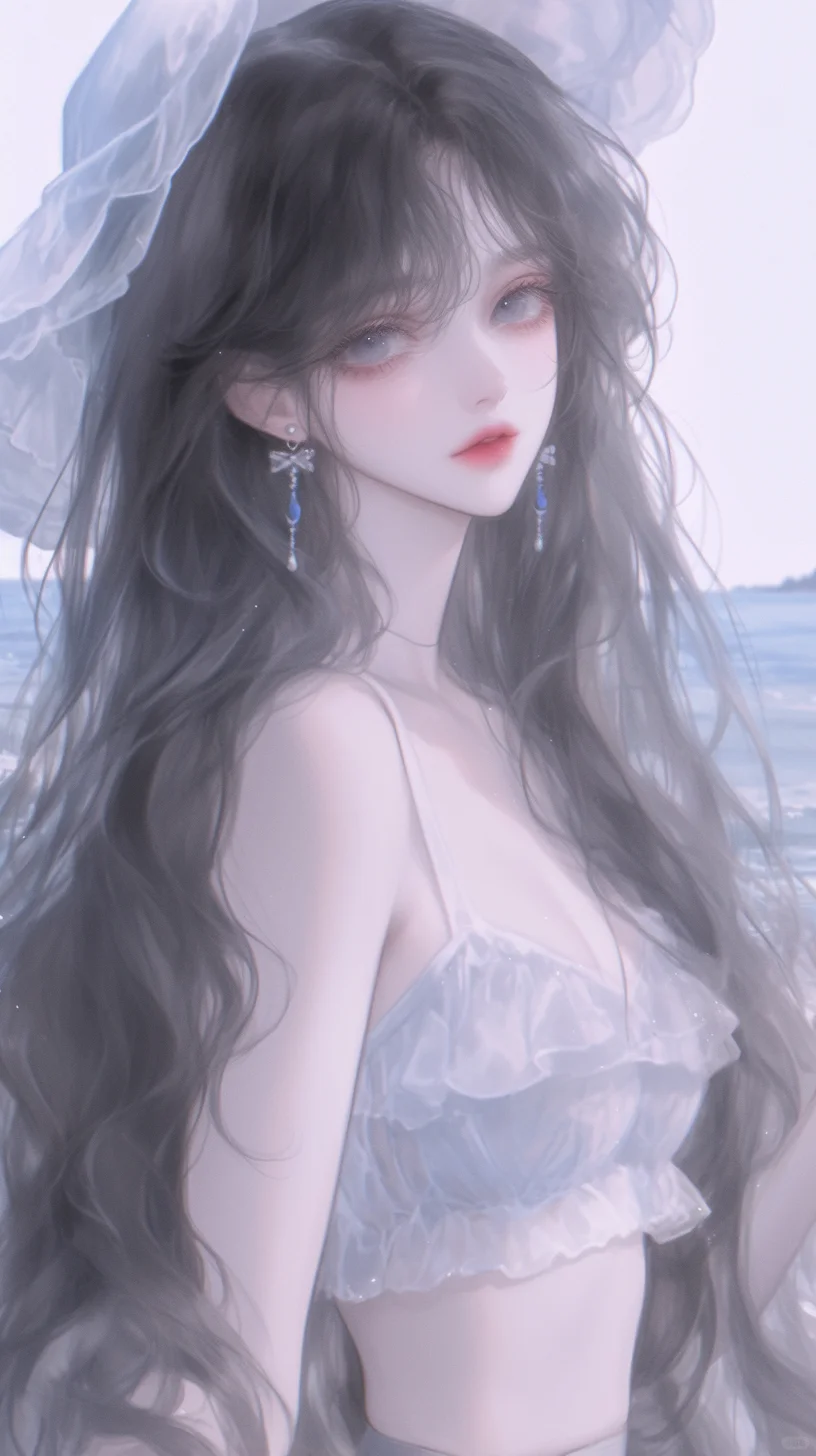 夏天的尾巴海边