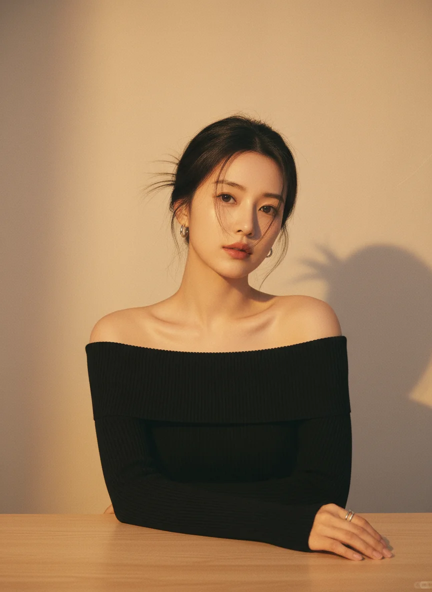 AI直出明星同款韩系知性风写真！