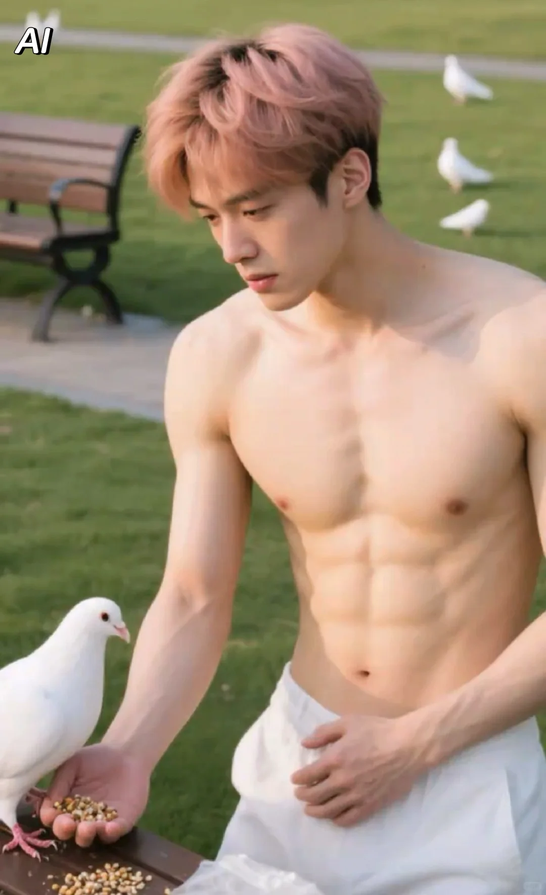 帅气如糖，给生活加点甜，时尚AI型男