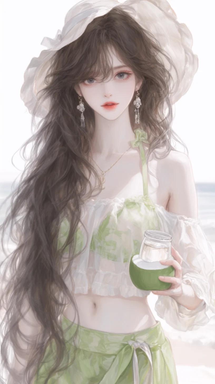 夏天的尾巴海边