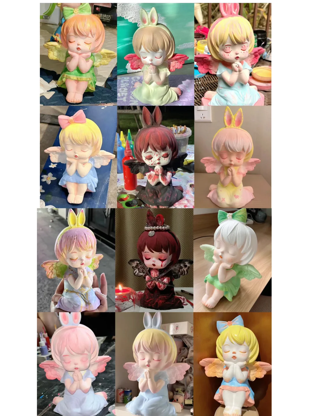 一起来公园找最美老板娘涂～～天使娃娃 配色