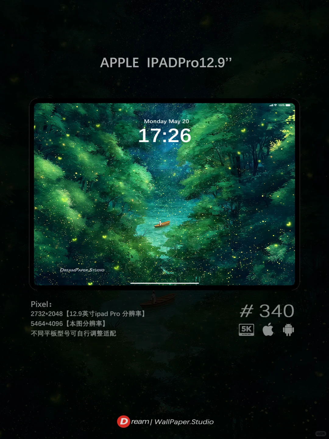 D壁纸/“醉梦不知天在水，满船清梦压星河”
