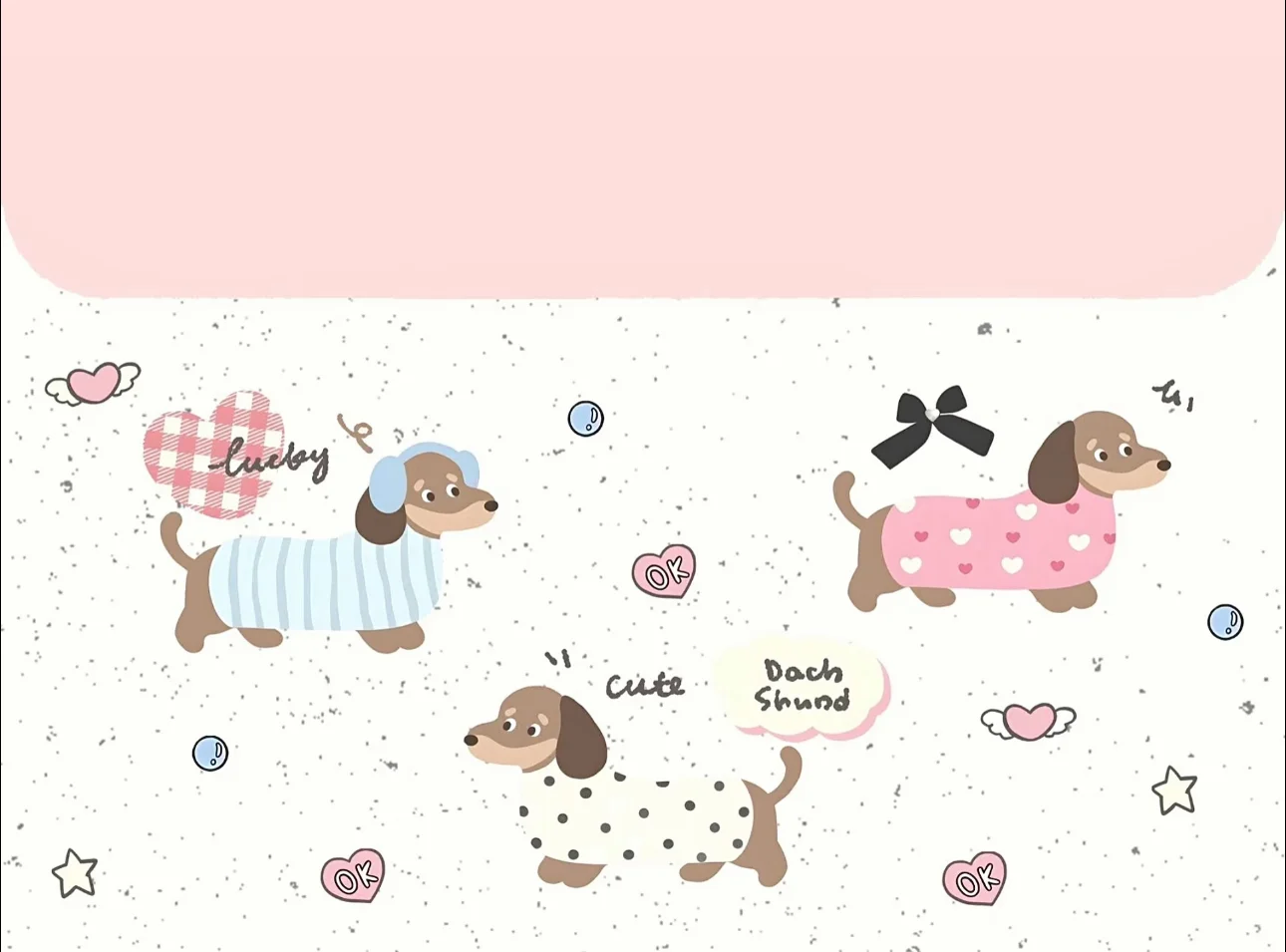 腊肠狗|电脑ipad壁纸套图✨