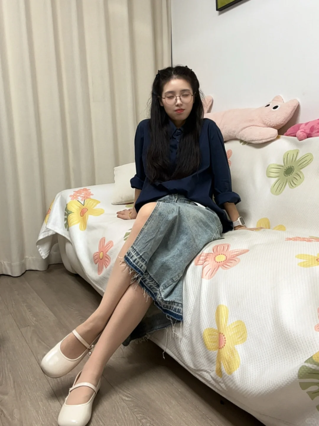 ootd｜蓝色衬衫好温柔🩵