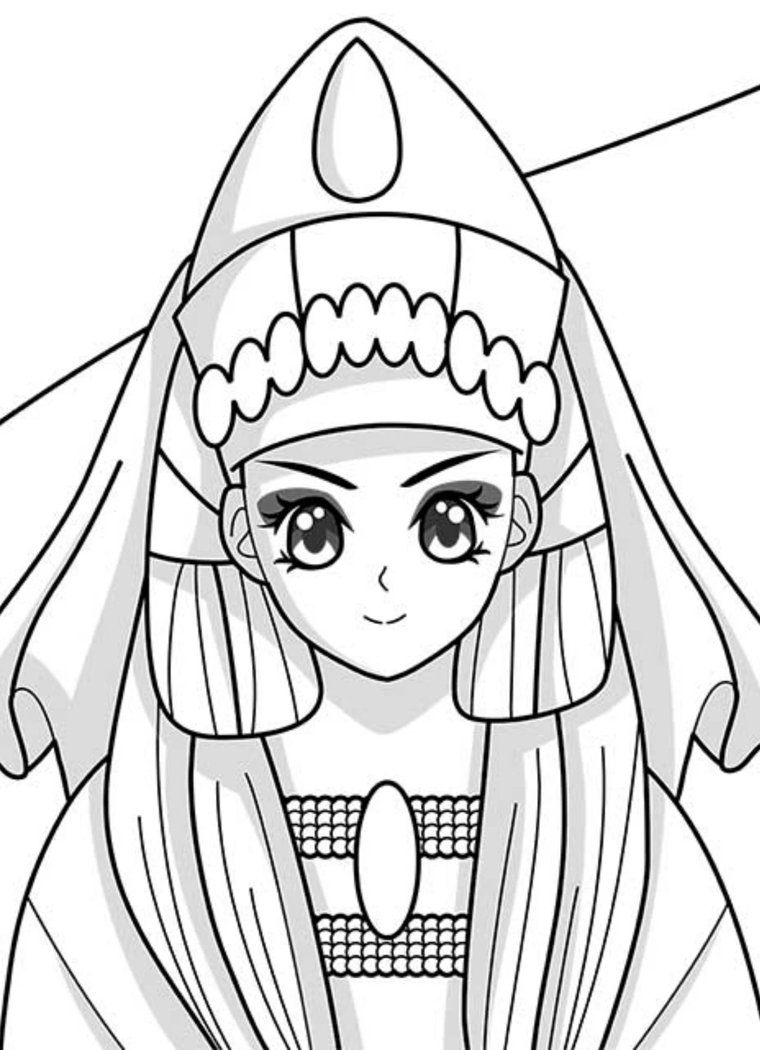 简笔画-美女系列2