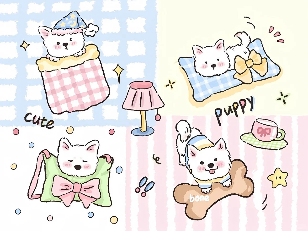 腊肠狗|电脑ipad壁纸套图✨