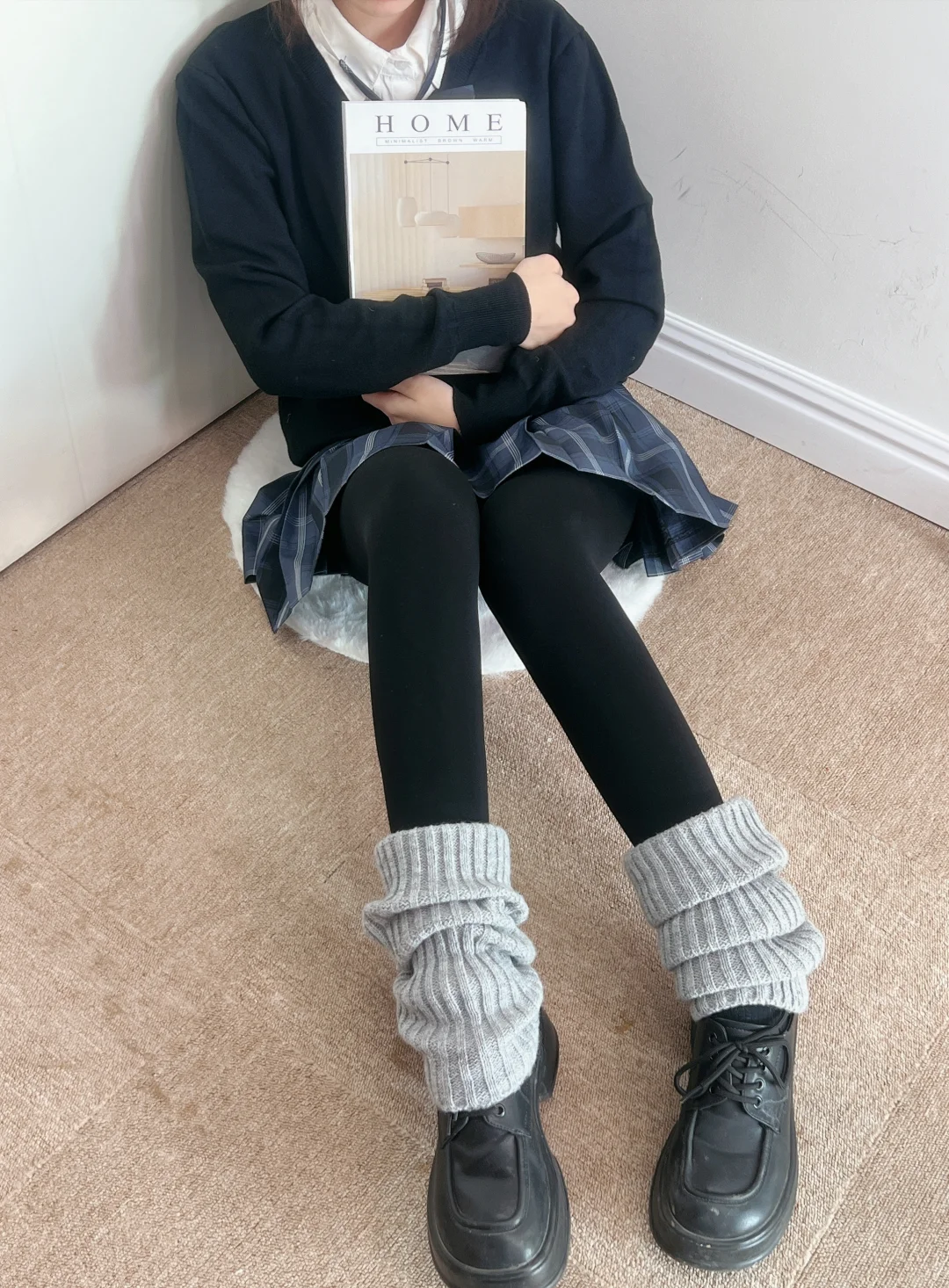 谁懂啊！这水光袜救了我整个秋冬穿搭✨
