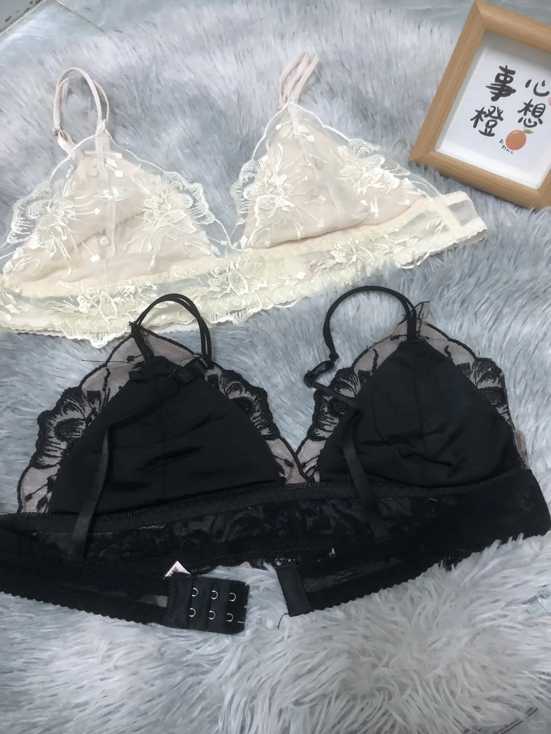 黑色蕾丝透气舒适型内衣