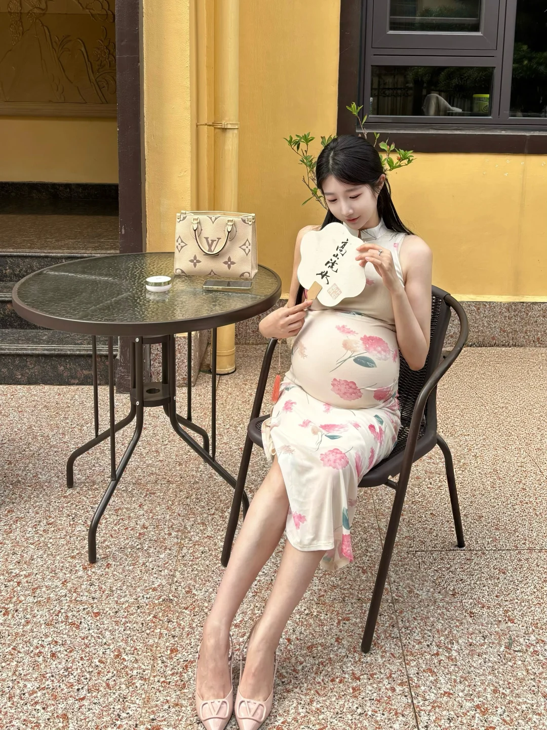 孕晚期体验了一回江南美人小腹婆🤰～