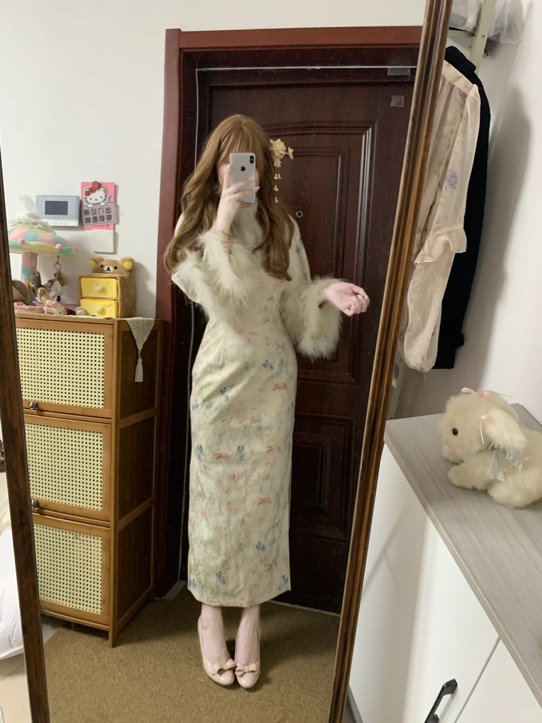 有🔗版 160 120斤 旗袍太适合微胖啦！！！