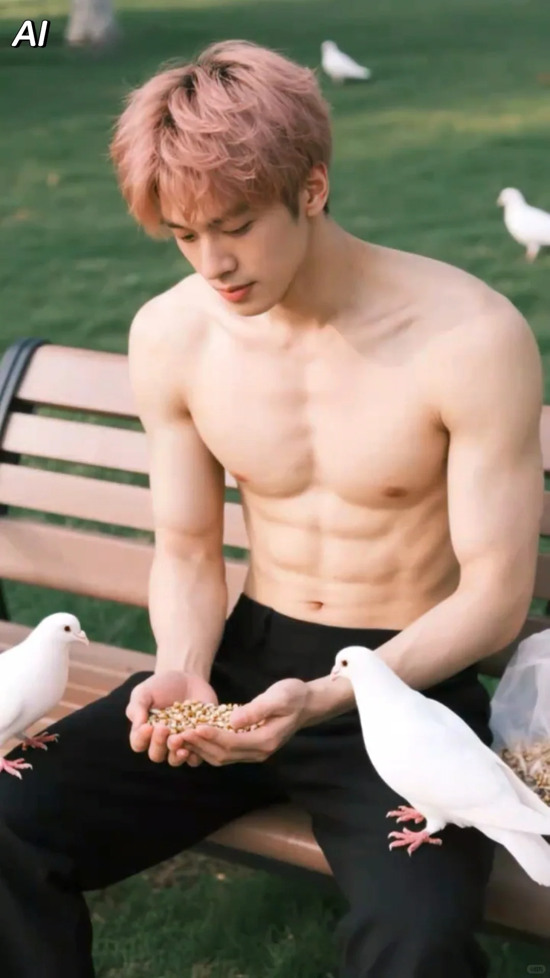 帅气如糖，给生活加点甜，时尚AI型男