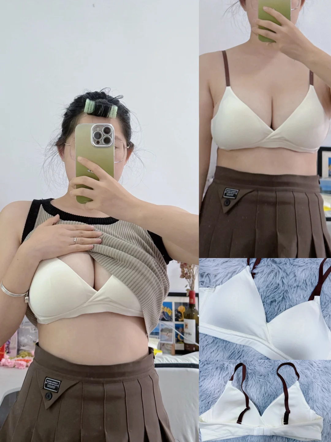 薄款聚拢内衣👙可爱且舒适